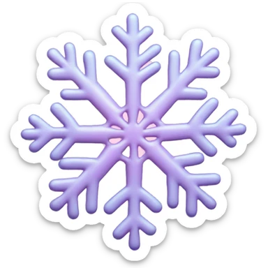 Baby pink snowflake  sticker