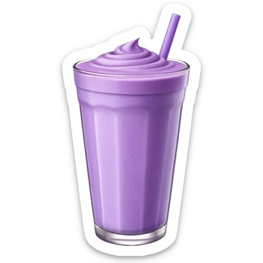 Bol de smoothie violet pastel et blanc sticker