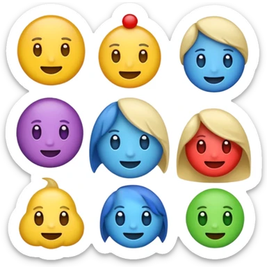 crie emojis para uma comunidade do discord sem fazer ou pegar algo pronto quero algo diferente sticker