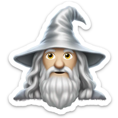 Gandalf from 'The Lord of the Rings', A Sparkling Unicorn sticker