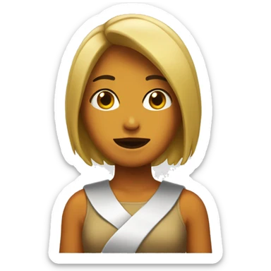 Chica acostada  sticker