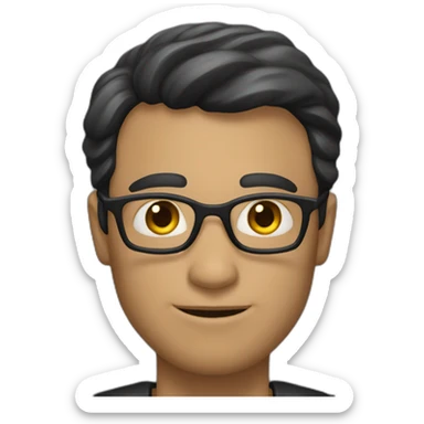 Un homme noir qui se pointe des doigts sticker