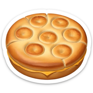 round focaccia without seasoning sticker