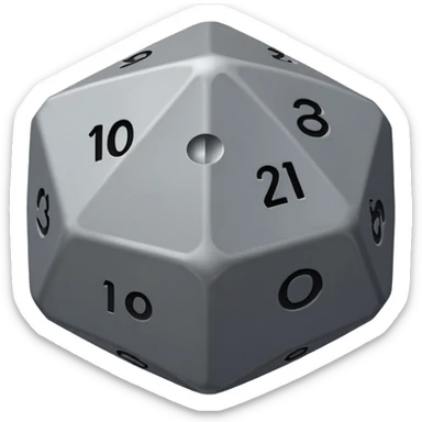 roll a d20 sticker