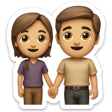 2 cubos de caramelo juntos castanho claro sticker