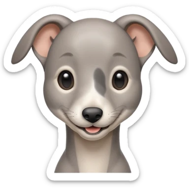 smile greyhound baby sticker