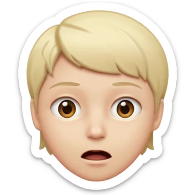 Just ate something bad face sticker