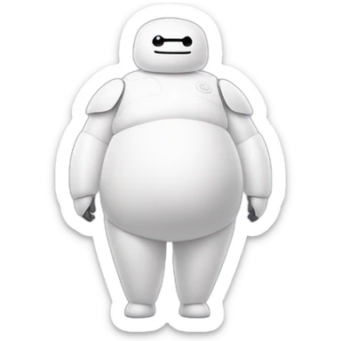 Baymax wearing ballerina outfit sticker