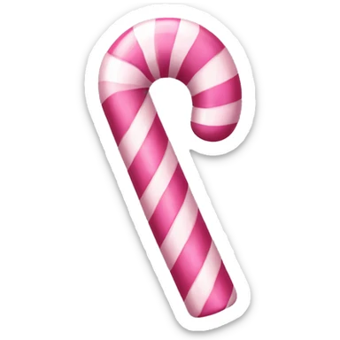 Pink candy cane sticker