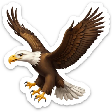 Eagle with Kurdistan flag sticker