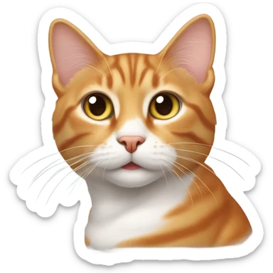 A cat named whiskey sticker