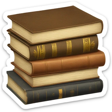 Vintage Book Stack sticker