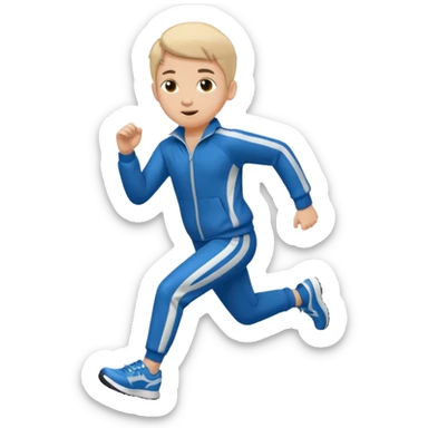 High resolution of ful body kid running  sticker