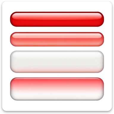 Ombre from red to white sticker