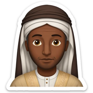 Arabic man says asalmau aliukum sticker