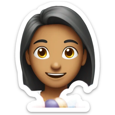 happy birthday sign with the word Priya sticker