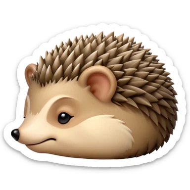 Sleeping Hedgehog sticker