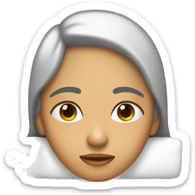 mujer dormida  sticker