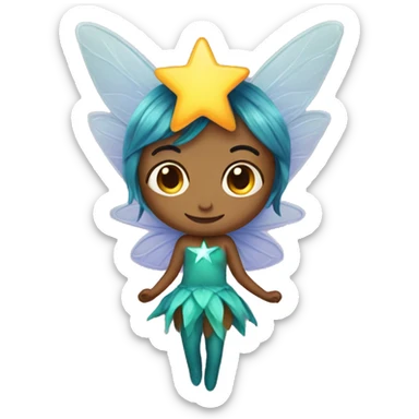 Star shape fairy sticker