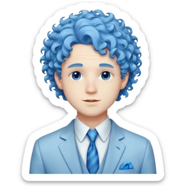 ethereal-pastel-transparent-translucent-gorgeous-spectral-dark-greyish-whitish-gloomy-man-with-blue-curly-hair-with-a-beautiful-creme-suit sticker