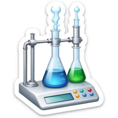 chemistry lab equipment sticker