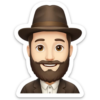 jewish rabbi face emoji sticker