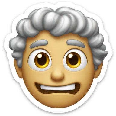 A Crazy Dizzy Emoji sticker