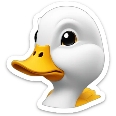 Un canard qui est studieux sticker