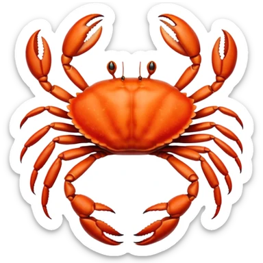 Crab Regrowing sticker