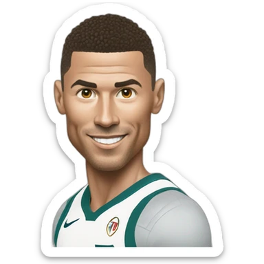 ronaldo fusionner avec michael jordan sticker