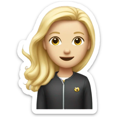 Un mec blond avec une calvitie  sticker