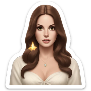 Lana Del Rey casting a spell sticker