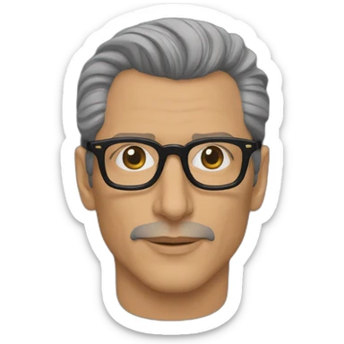 jeff goldblum glasses sticker