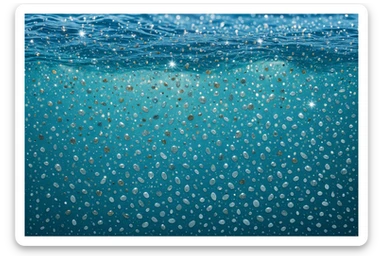 focus sull'acqua a tutto schermo e i micronutrienti contenuti in essa sticker