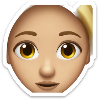 skibidi toilet  de una chica de lentes piel blanca ojos marrones y pelo negro sticker