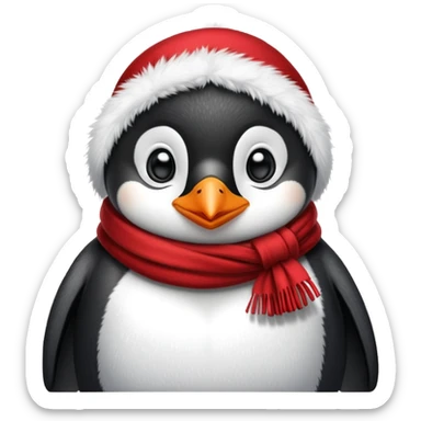 un pingüino sexy con mucho frío  sticker