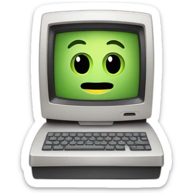 Vieux ordinateur sticker