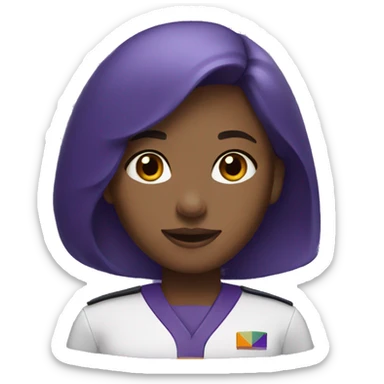 Girl with FedEx uniform sticker