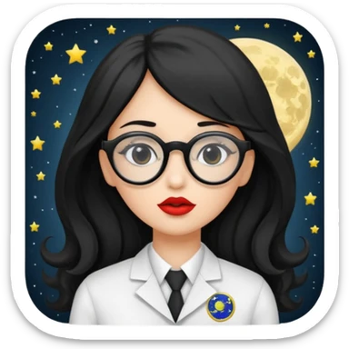 Genera emogis de 4 cuatro enfermeras de cabello negro largo, entre ellas que una tenga lentes y otra un lunar encima de los labios sticker