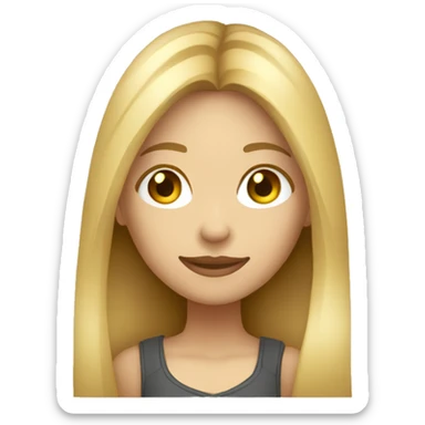 Female photographer taking a picture light skinned long hair sticker