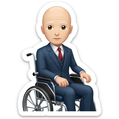 X Men professor X wheelchair  sticker
