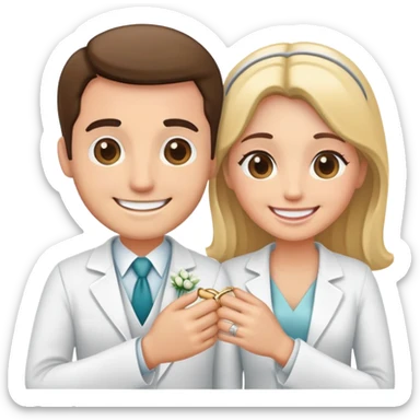 Happy wedding anniversary in the hospital  sticker