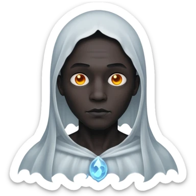 Gothic style GHOST male, black sticker