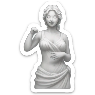 female salt statue sticker