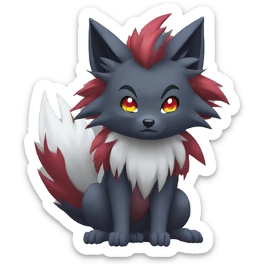 Zoroark-Mightyena-Zorua full body sticker