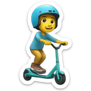 Trottinette freestyle sticker