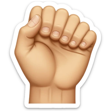 Crying fist emoji sticker