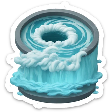 Giant whirlpool sticker
