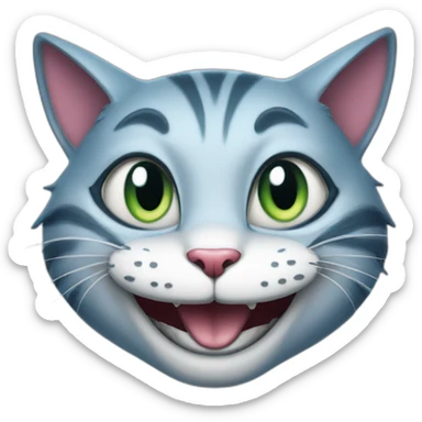 grin cat from Alice in wonderland sticker