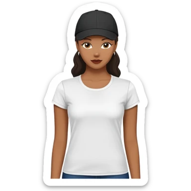 black women's t-shirt with round neck and short cap sleeves, fitted feminine cut, only the garment, isolated on white background, no model sticker
